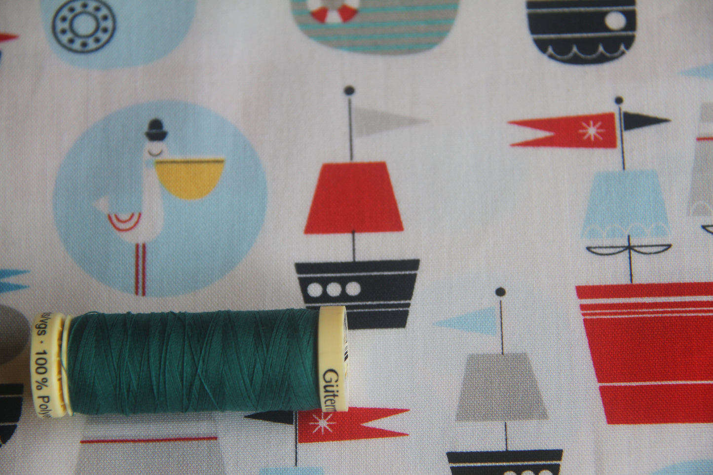 Sailboats and Seagulls  -  White