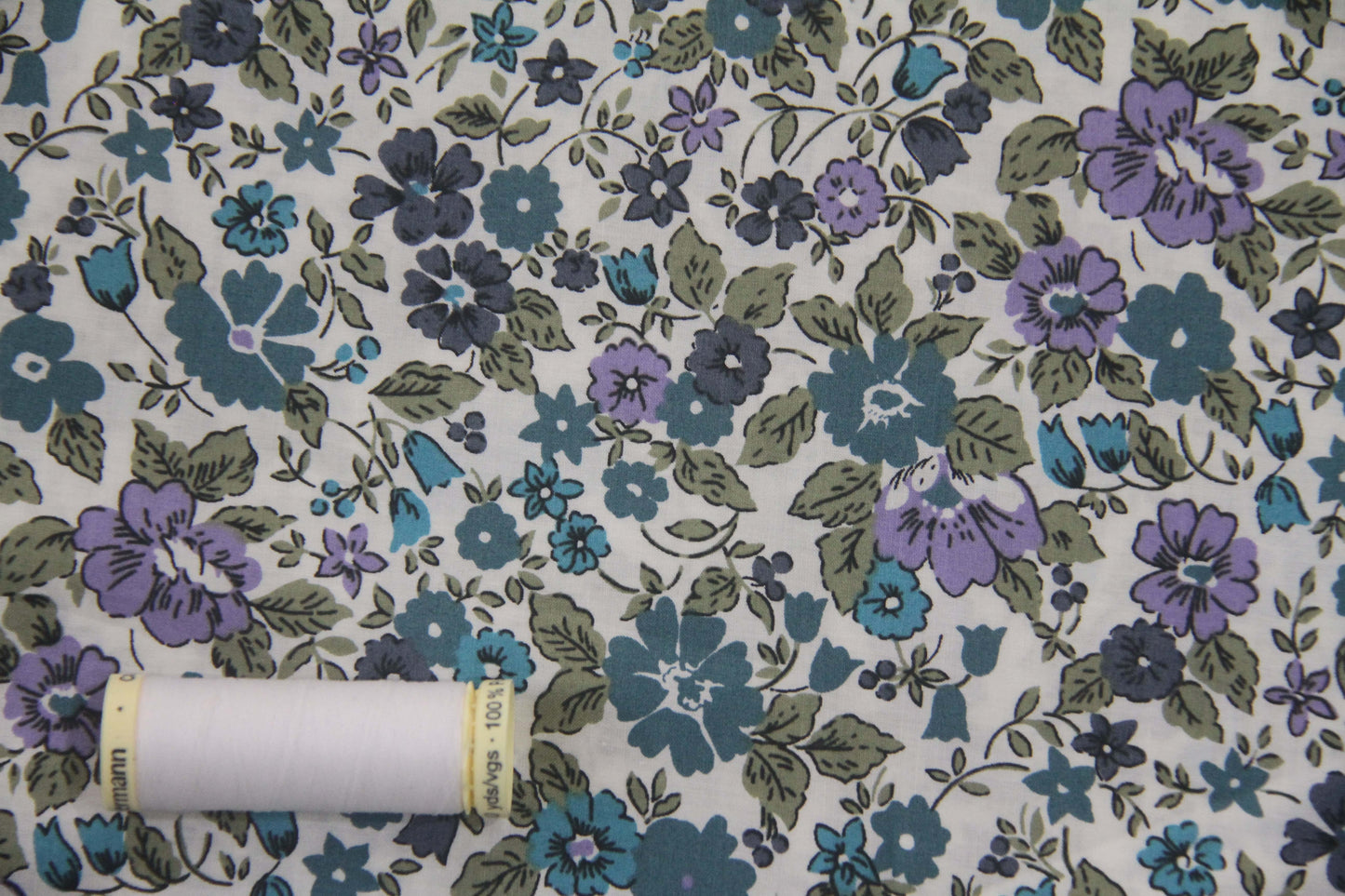 Teal Garden  -  Cream