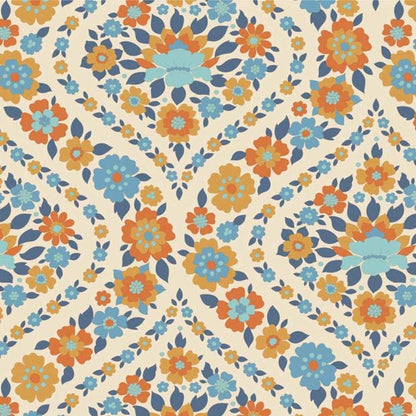 Bianca Blue by Tilda - pre order for delivery in June  -  Blue Fabric