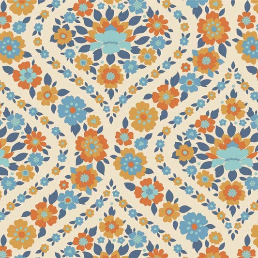 Bianca Blue by Tilda - pre order for delivery in June  -  Blue Fabric