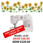 J3-20   SAVE £40 & free heart shaped thread tin  -  sewing machine