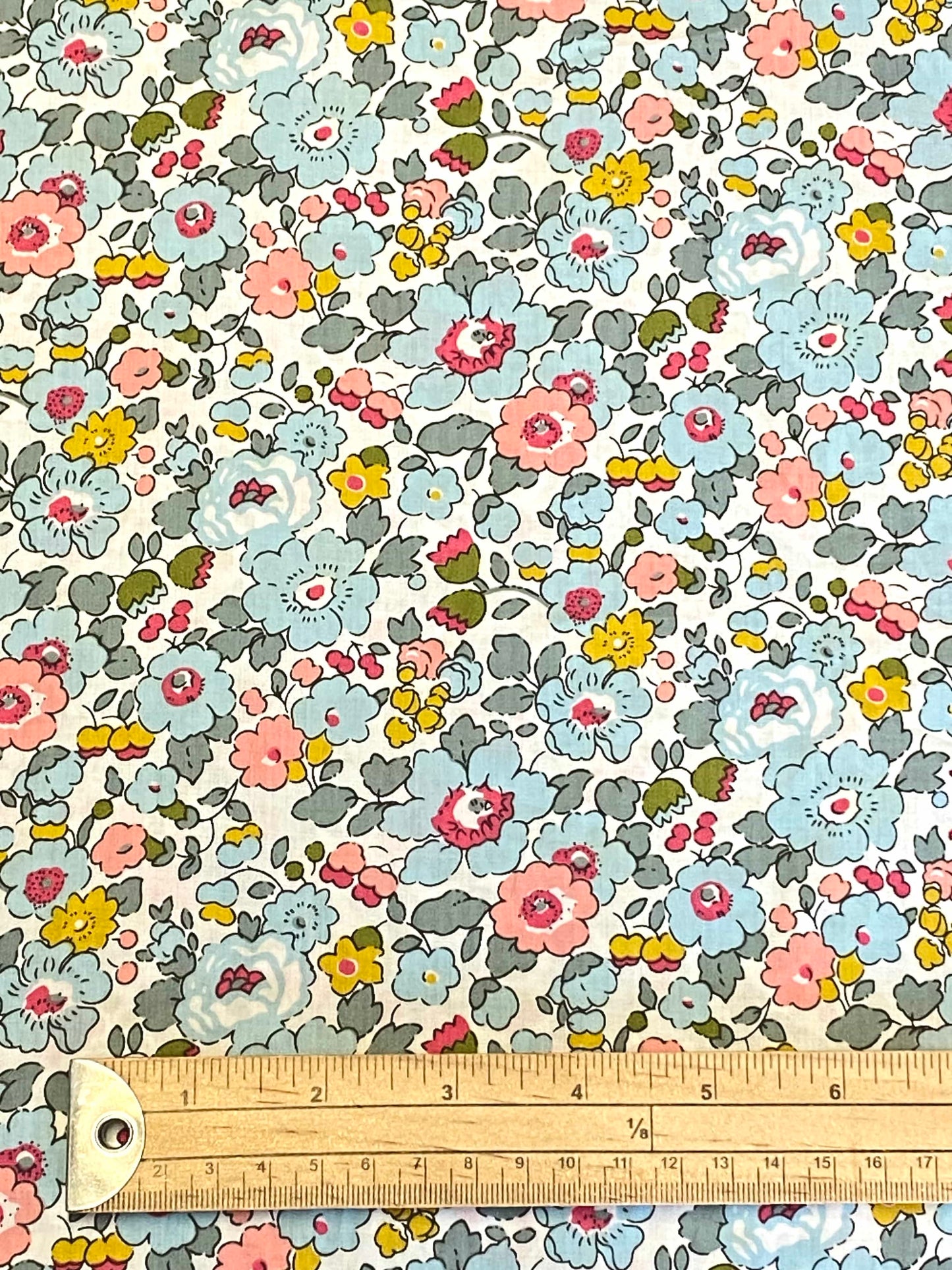 Briar Rose Cotton Law  -  Blue