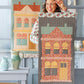 Tilda Village Life ~ Village Teal  -  Teal Fabric