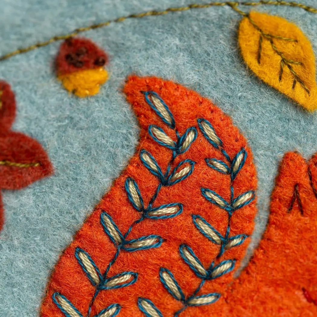 Squirrell Felt Applique Hoop Kit  - 