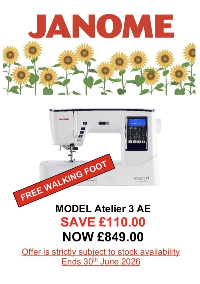 Atelier 3 Anniversary Edition SAVE £110 & free walking foot  -  sewing machine