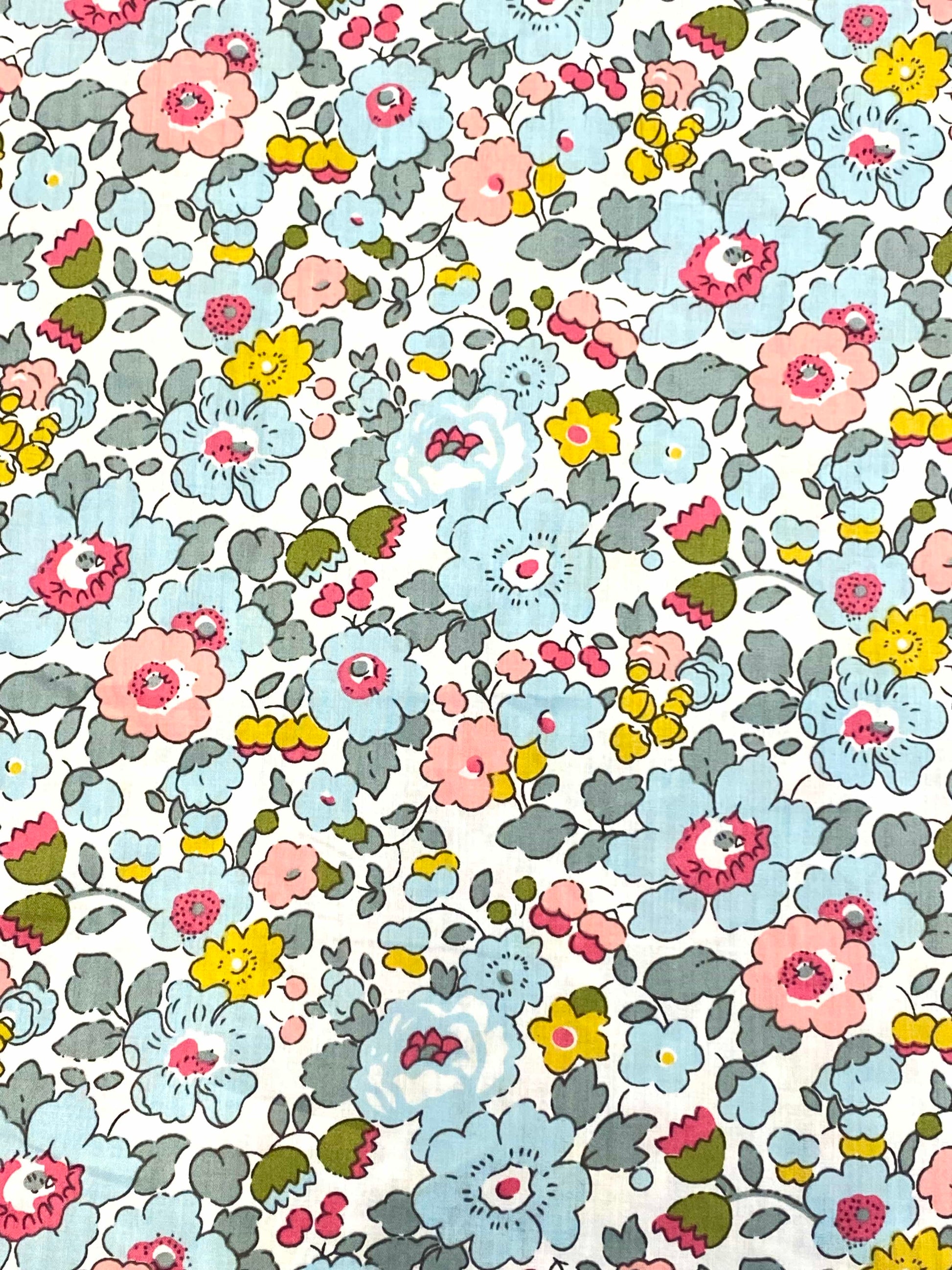 Briar Rose Cotton Law  -  Blue