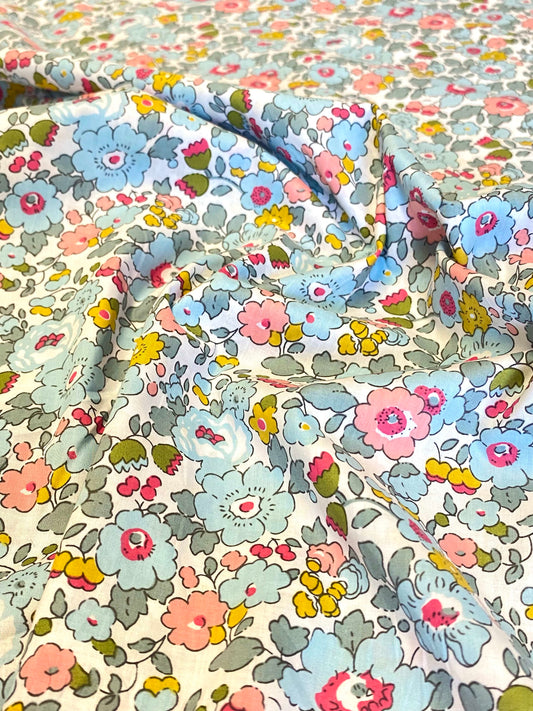 Briar Rose Cotton Law  -  Blue