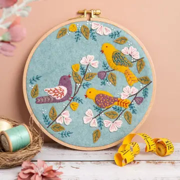 Dawn Chorus Felt Applique Hoop Kit  - 