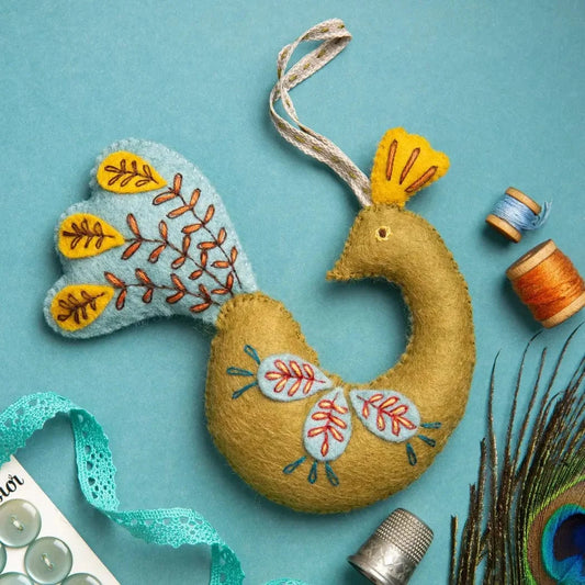 Folk Peacock Felt Kit  - 