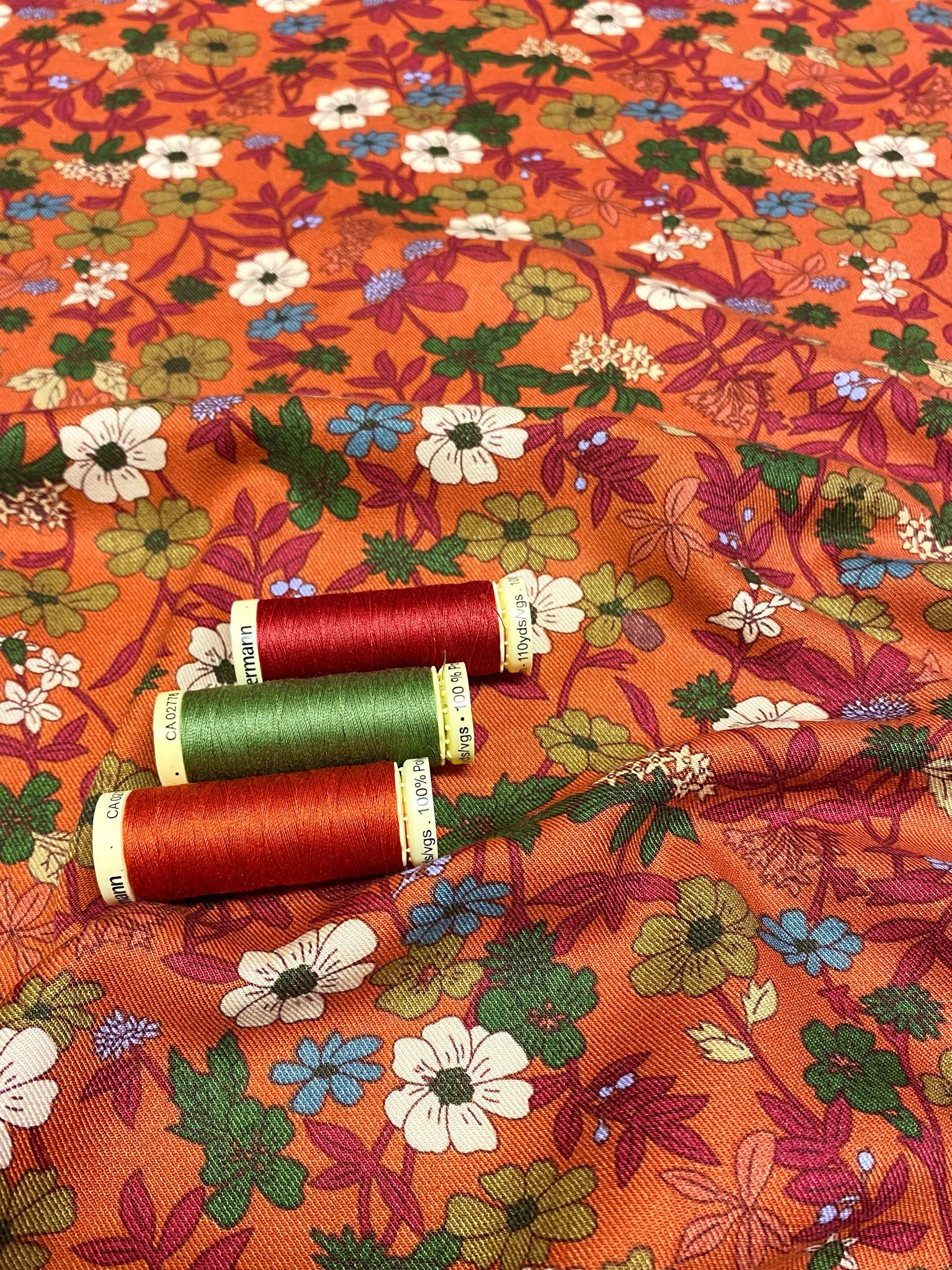 Eriskay Viscose Twill  -  Rust