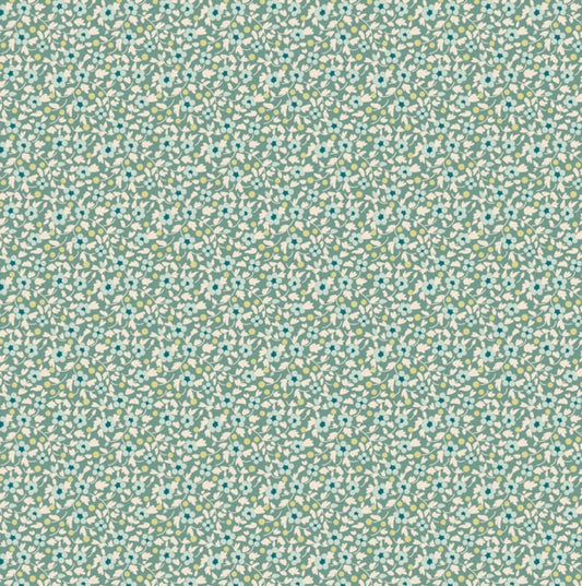 Brie Teal by Tilda  -  Teal Fabric