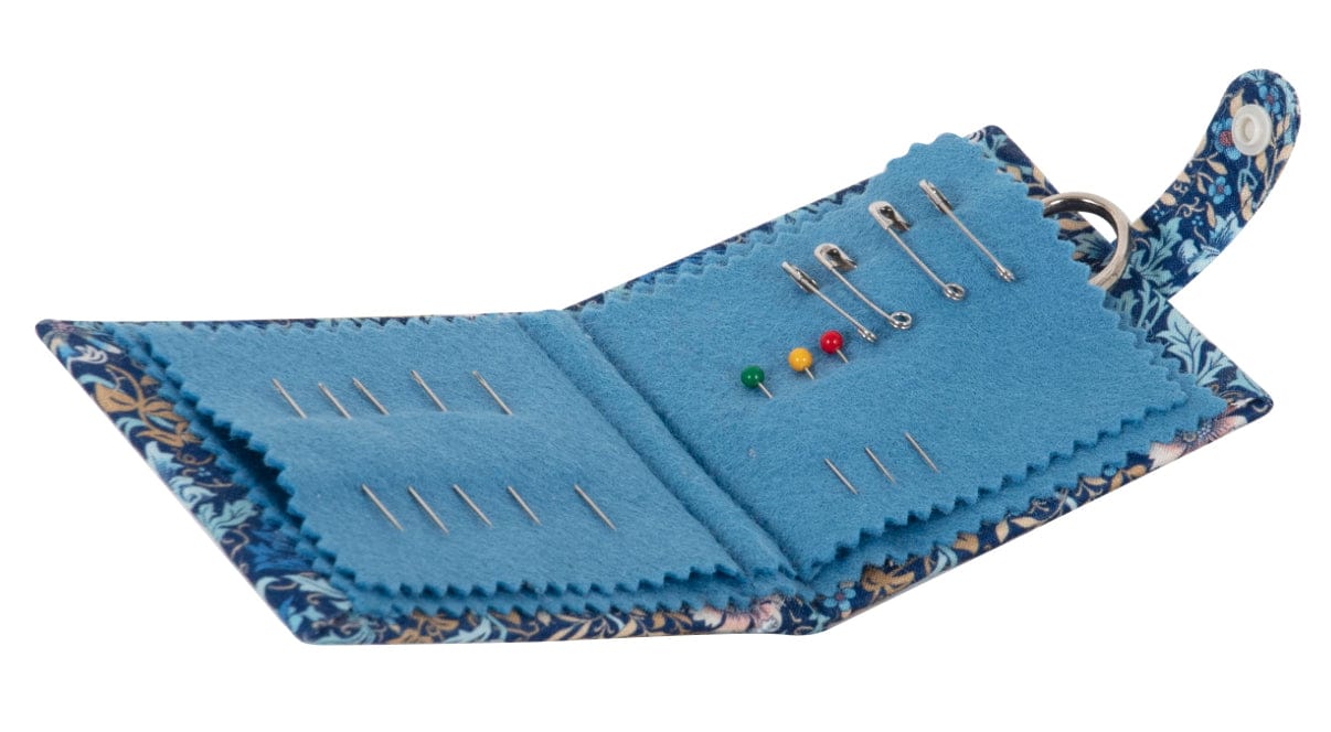 Woodblock Floral Needle Case  - 