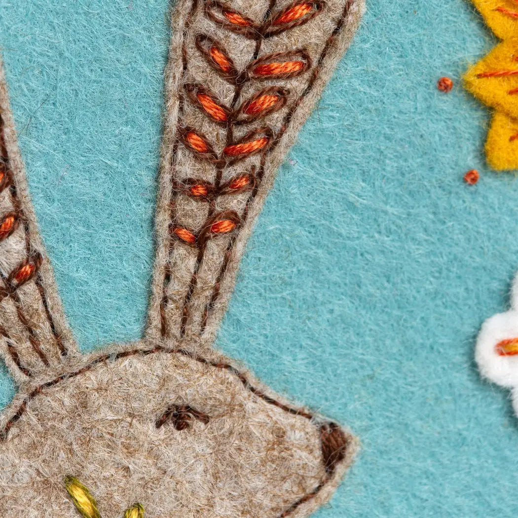 Wild Hare Applique Hoop Craft Kit  - 