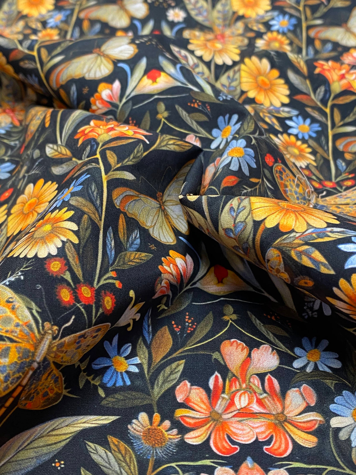 Rose & Hubble Cotton Poplin  -  Fritillary