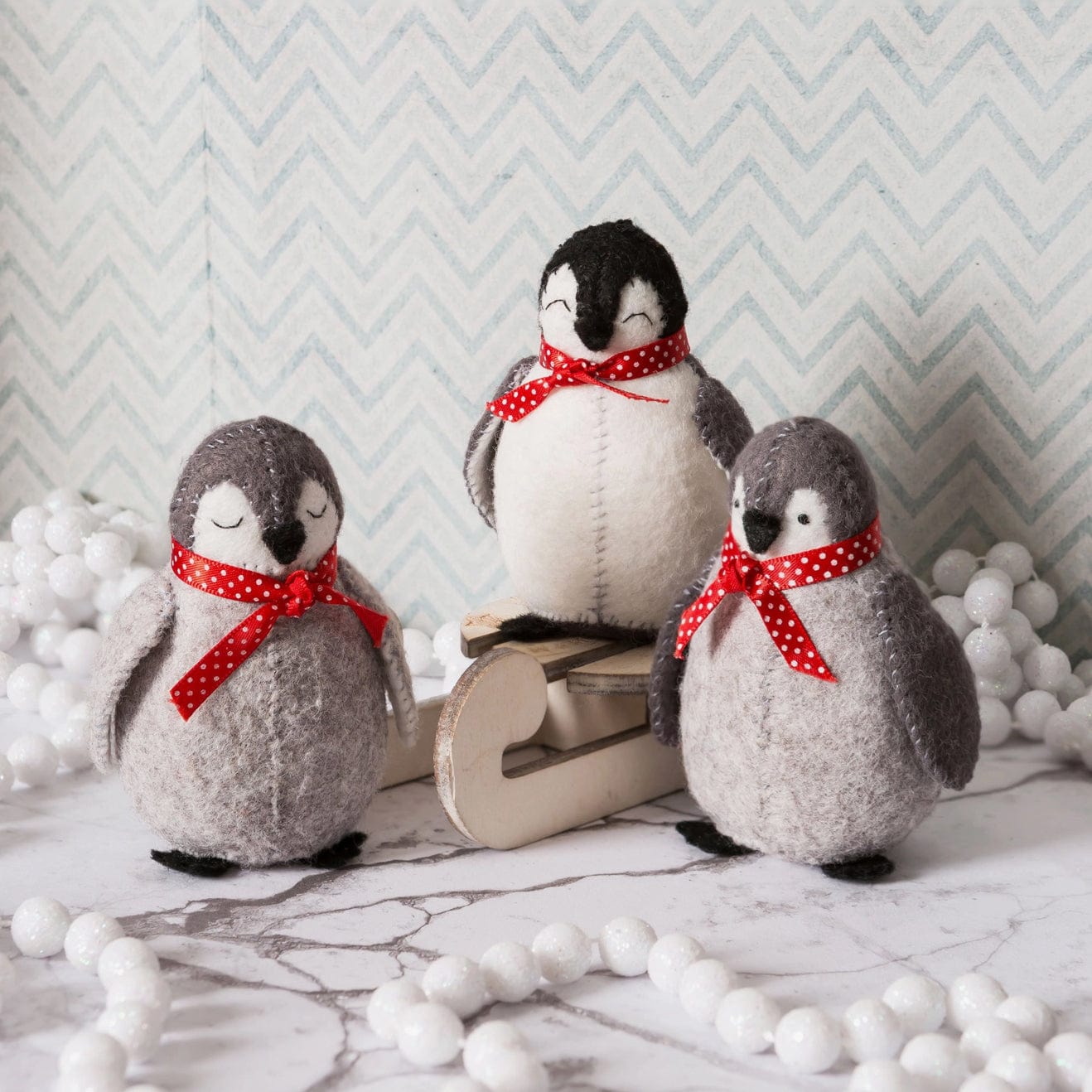 Baby Penguins Felt Craft Kit  - 