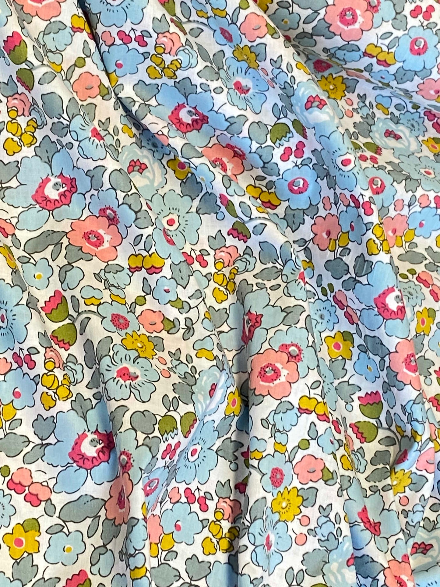 Briar Rose Cotton Law  -  Blue