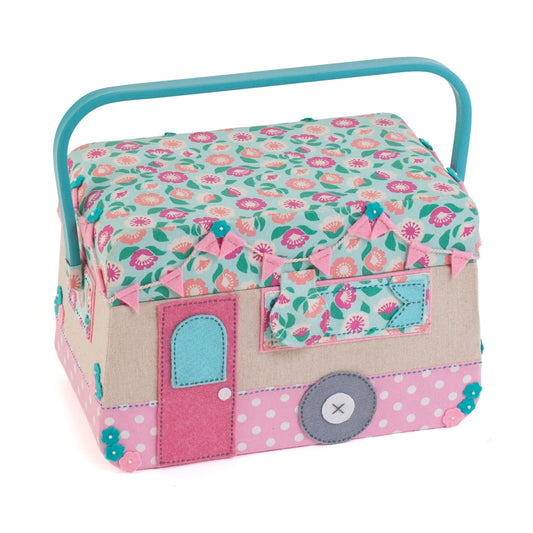 Caravan Appliquè Sewing Box  - 