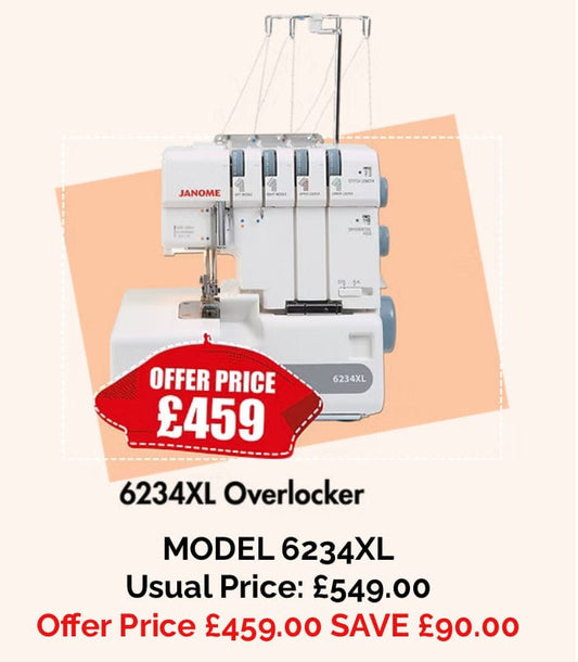 6234XL  SAVE £90  -  sewing machine