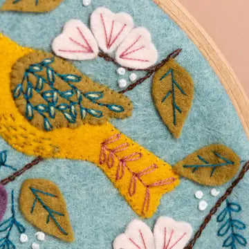 Dawn Chorus Felt Applique Hoop Kit  - 
