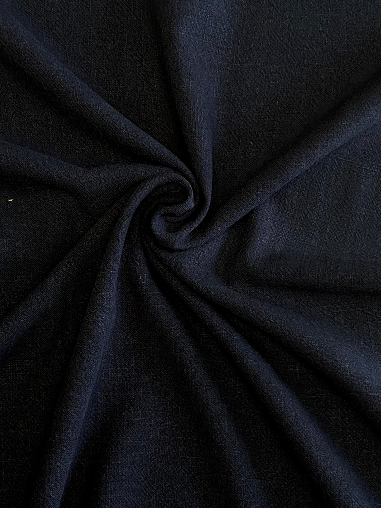 Linen Viscose Slub  -  Navy