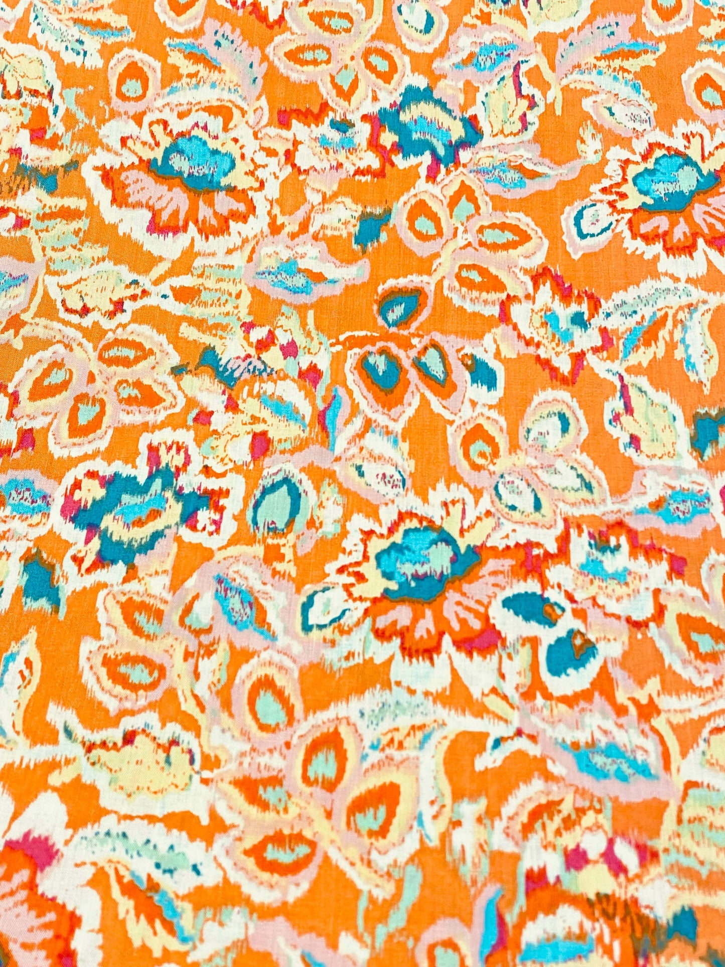 Boho   Pima Cotton Lawn  -  Tangerine