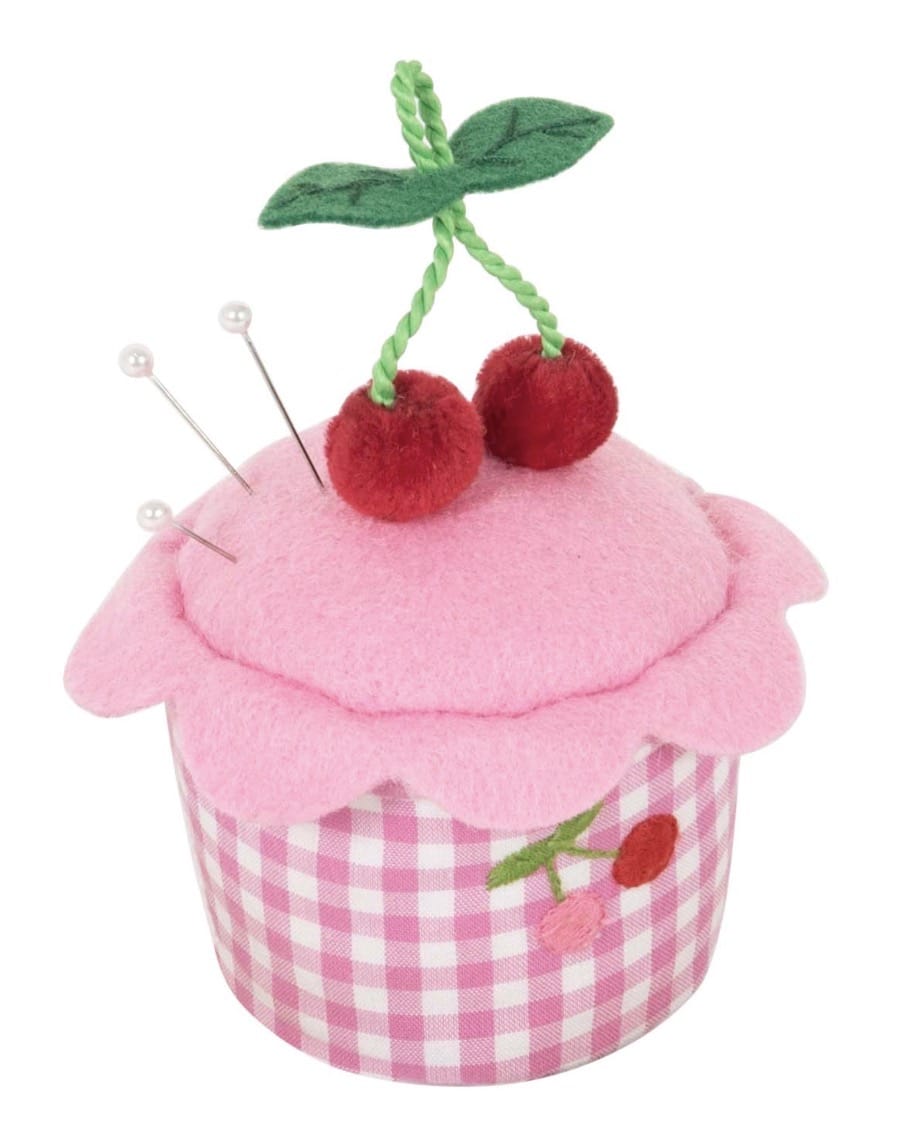 Cherry Cupcake Pin Cushion  - 