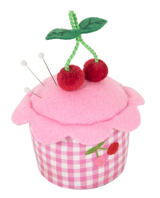 Cherry Cupcake Pin Cushion  - 