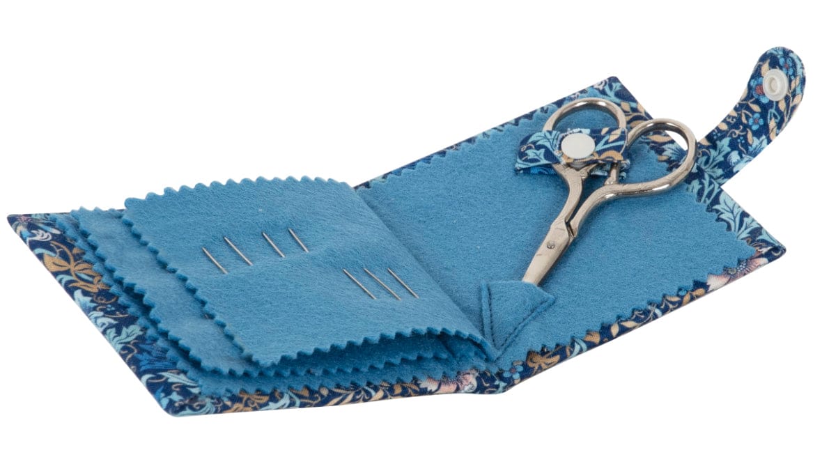 Woodblock Floral Needle Case  - 