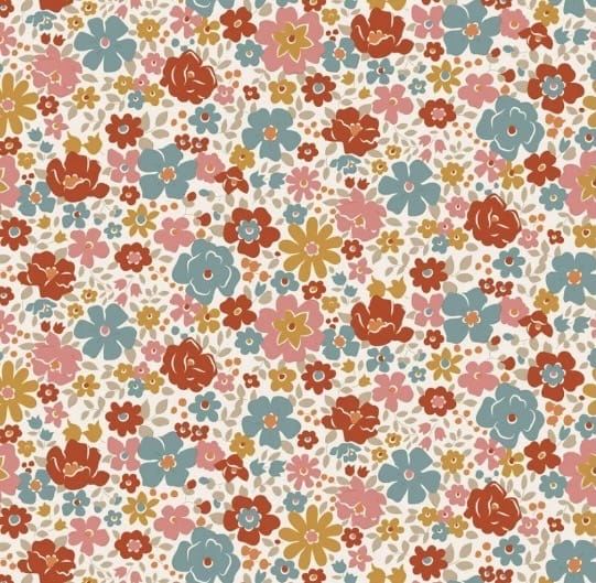 Tilda Village Life ~ Esther warm cream  -  Warm Cream Fabric