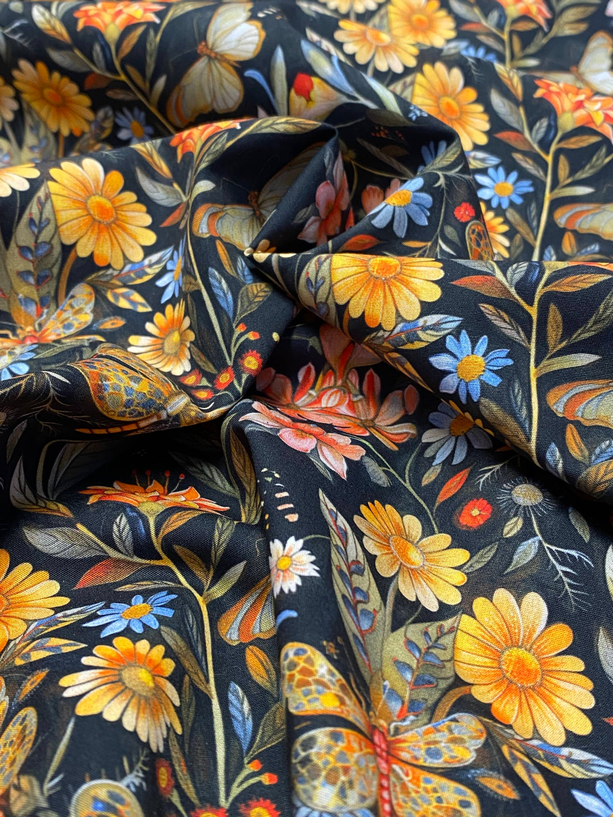 Rose & Hubble Cotton Poplin  -  Fritillary