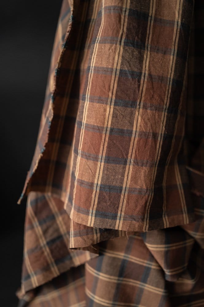 Mallion Organic Cotton & Linen Check  -  Emerald