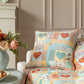 Tilda Village Life ~ Lillian Teal  -  Teal Fabric