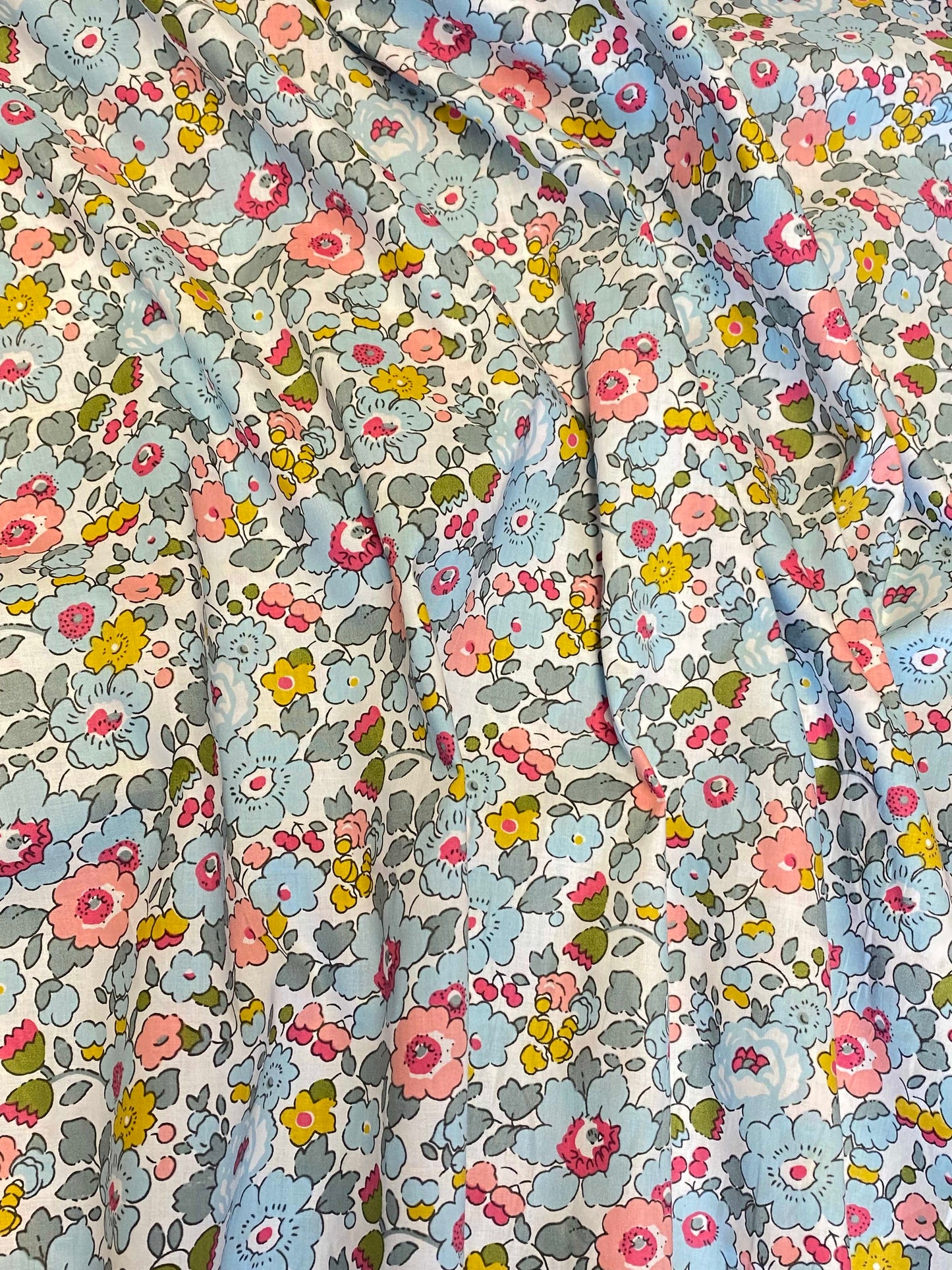 Briar Rose Cotton Law  -  Blue