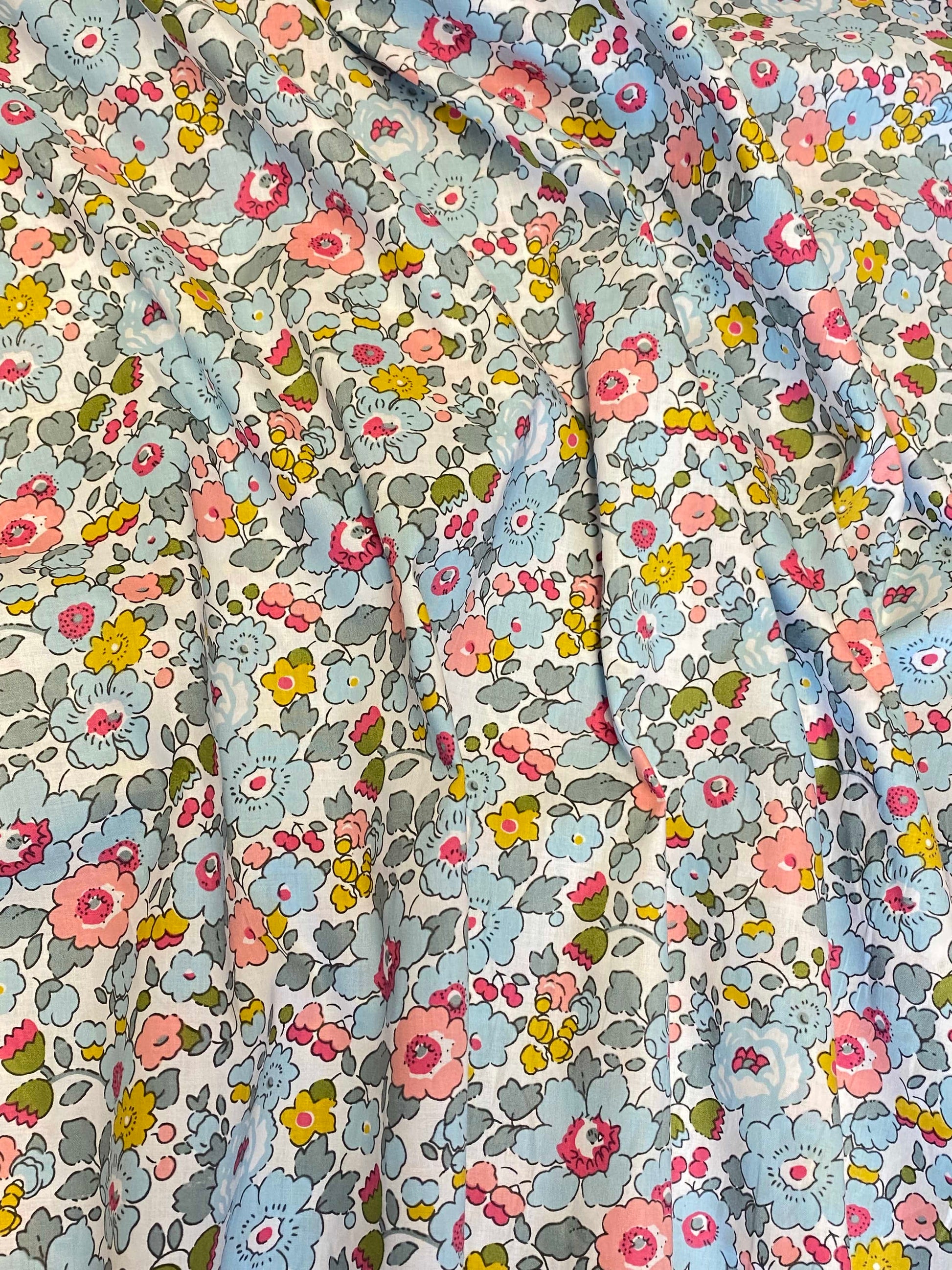 Briar Rose Cotton Law  -  Blue