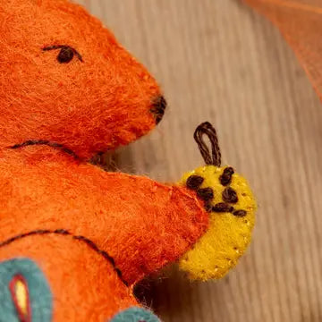 Folk Embroidered Squirrel  - 