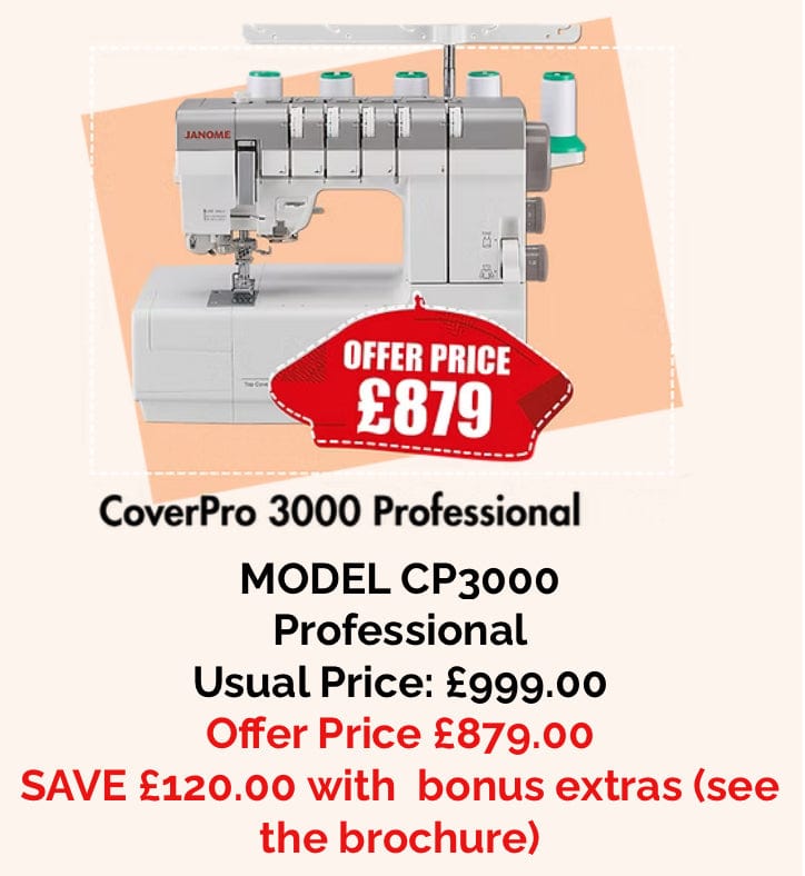 Cover Pro 3000 Professional  SAVE £120 & BONUS EXTRAS  -  sewing machine