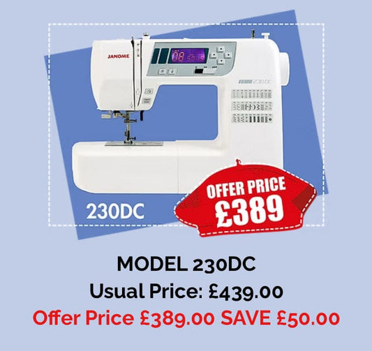 230DC  SAVE £50  -  sewing machine