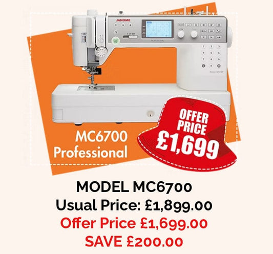 MC6700P  SAVE £200  -  sewing machine