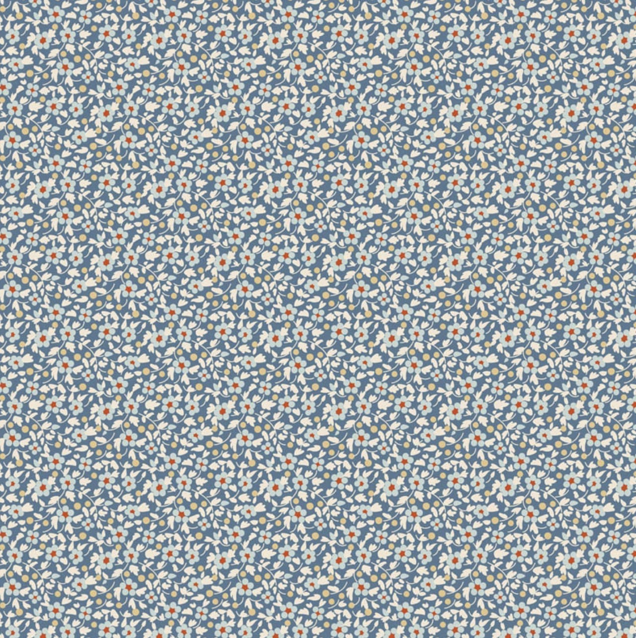 Brie Blue by Tilda  -  Blue Fabric