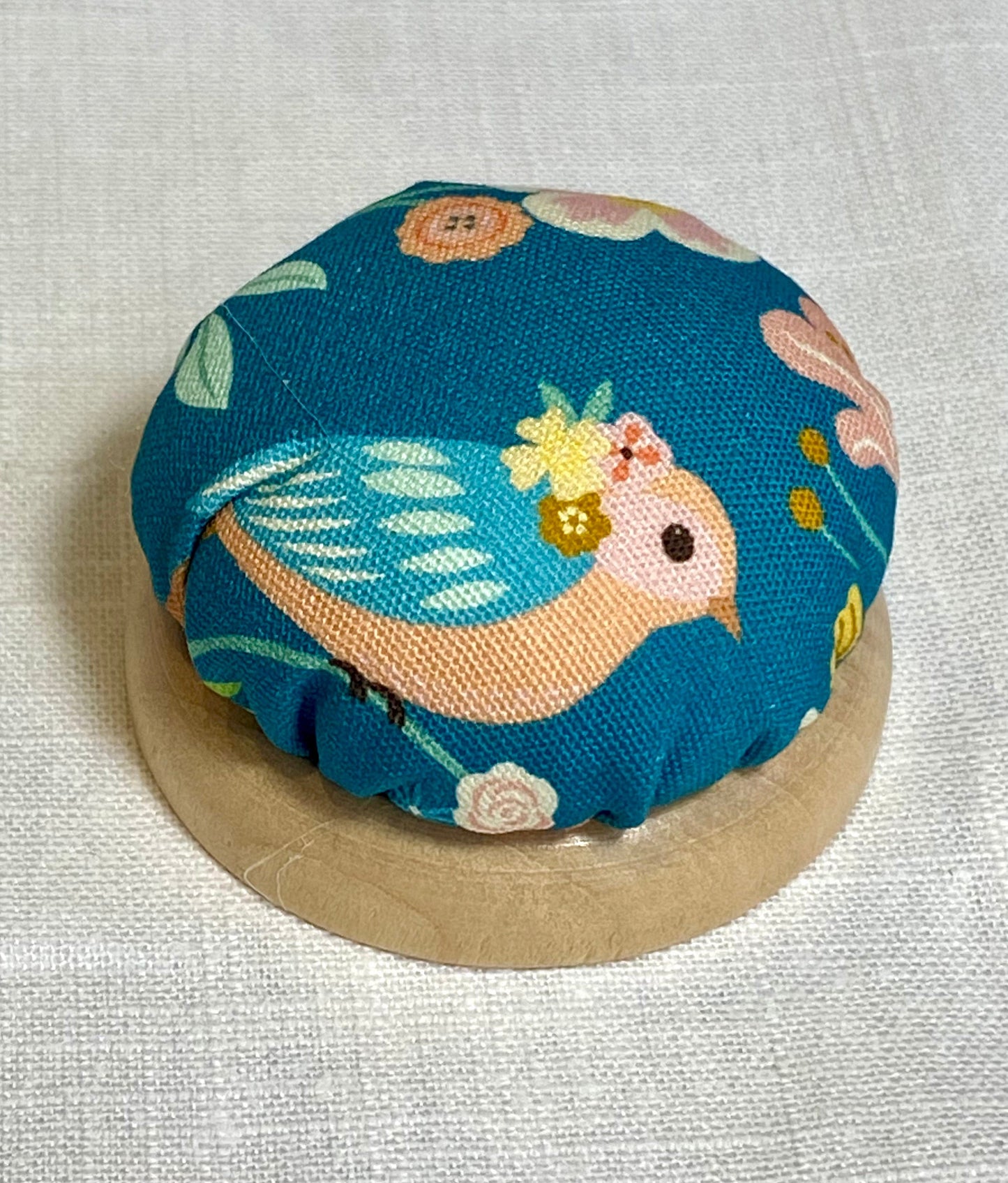 Dome Top Pincushion  -  Aviary Birds