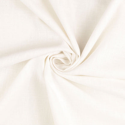 Washed Linen Cotton  -  White