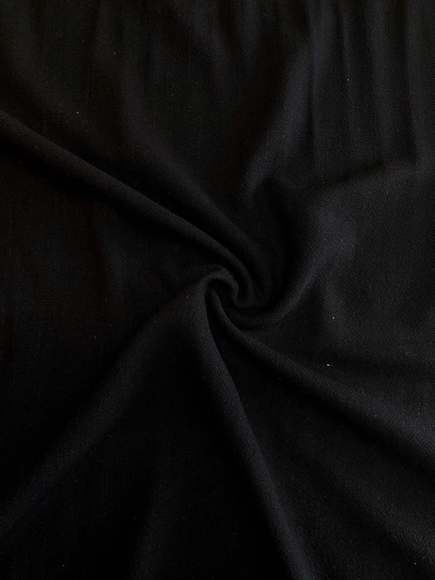 Linen Viscose Slub  -  Black
