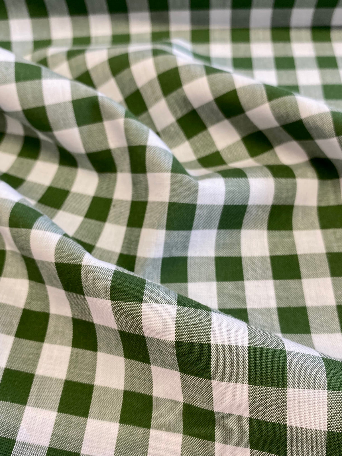 Yarn Dyed Cotton Gingham 9mm  -  Forest