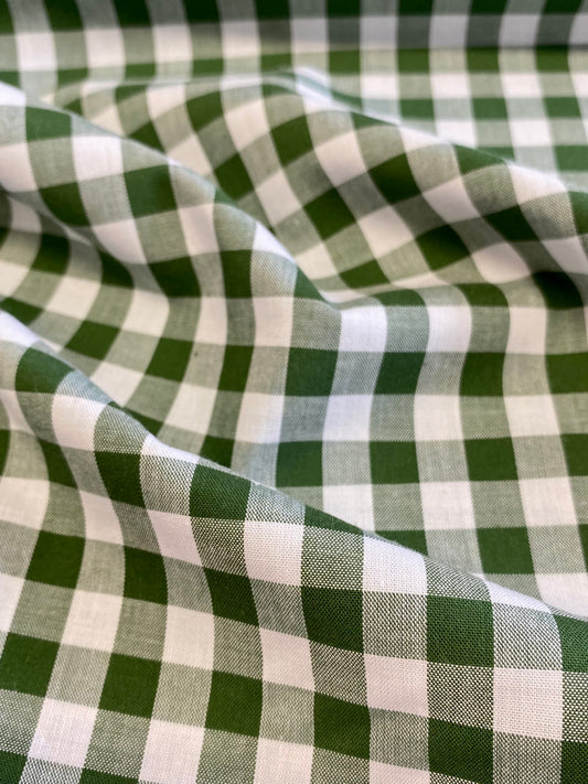 Yarn Dyed Cotton Gingham 9mm  -  Forest