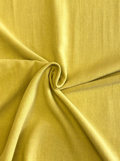 Linen Viscose Slub  -  Chartreuse