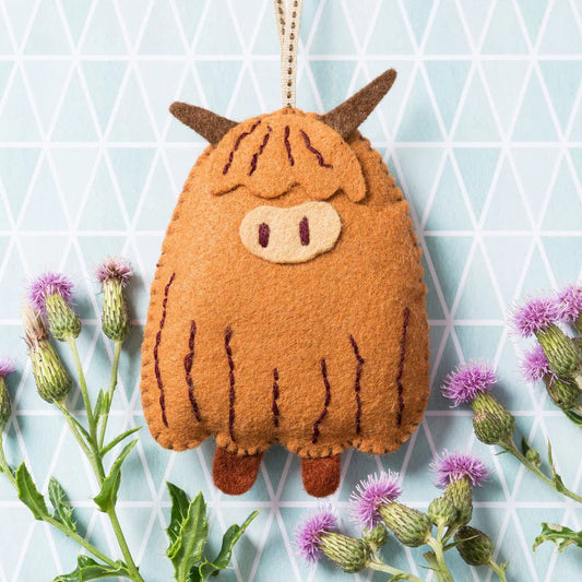 Felt Craft Kit Highland cow  - 