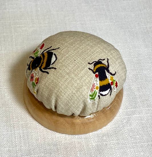 Dome Top Pincushion  -  Buzzy Bees