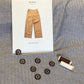Herringbone Linen Cotton  -  Chocolate