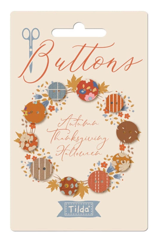 Tilda buttons: Creating Memories Autumn  -  12mm