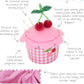 Cherry Cupcake Pin Cushion  - 